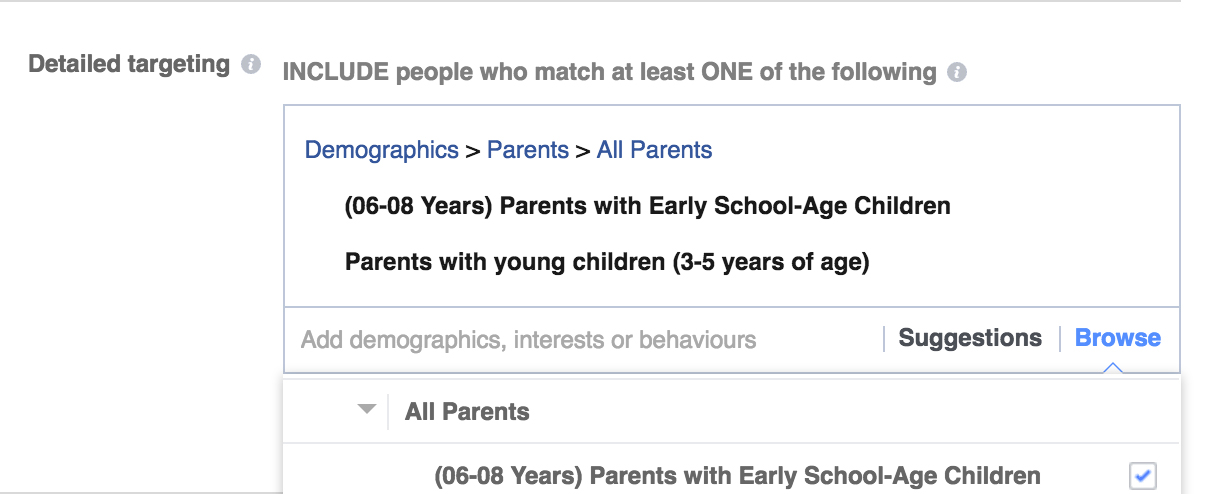 detailed targeting