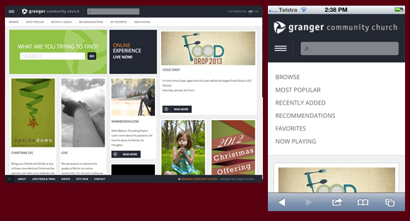Granger Community Church Responsive Design Website