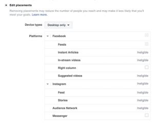Facebook Ad Placements